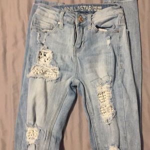 Mid rise skinny jeans